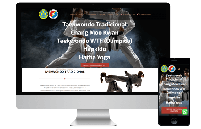Novo Website Academia Paulista de Taekwondo