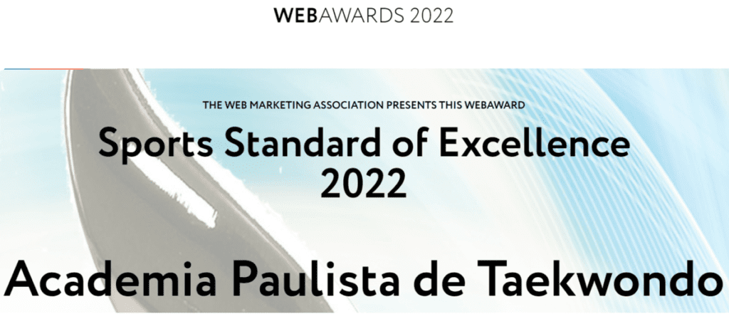 WMA Award Academia Paulista de Taekwondo